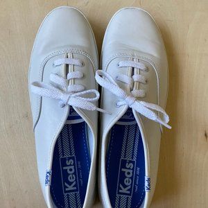 White leather Keds sneakers